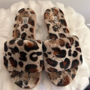 UGG Leopard Print Slippers